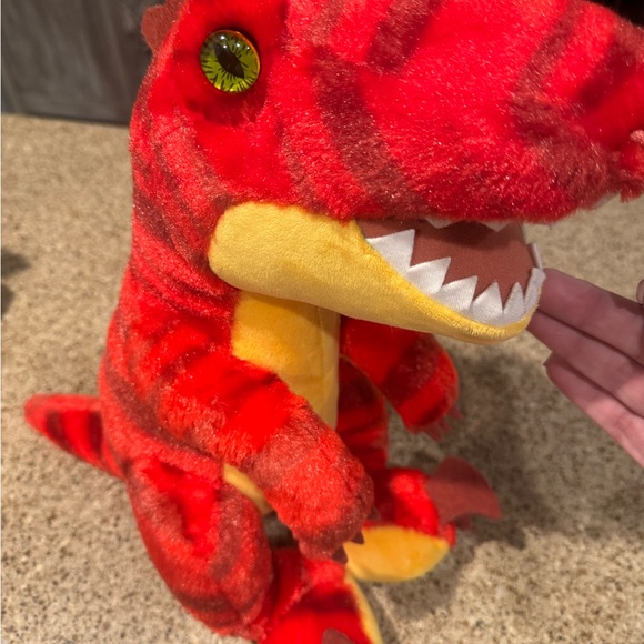Red Raptor Dinosaur Plush Build-A-Bear - Picture 3 of 5